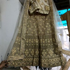 Golden Lehanga Choli