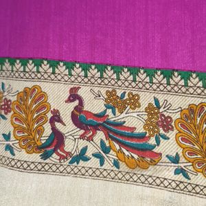 Peacock Design Saree