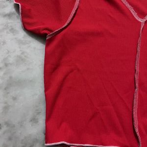 Red Crop Top For Women