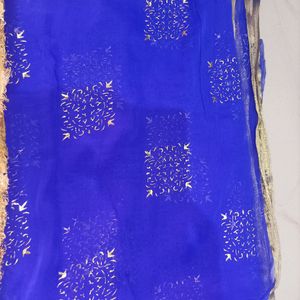 Unstiched Saree With Blouse