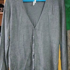 Women V Neck Cardigan