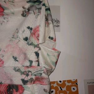 Floral Dress With Cut Designs