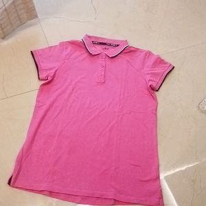 Pink Collared T Shirt