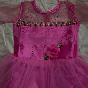 Girl Pari Dress With Wings (4-6 Years)