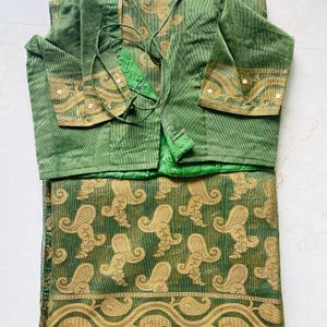 Green Kota doria Saree