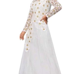 White Gown 30 Rs. Off Free Delivery