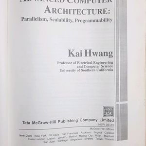 Advanced Computer Architecture By KAI HWANG