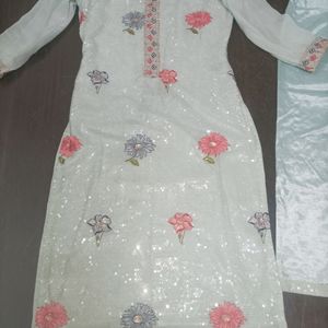 Palazo And Kurti Set