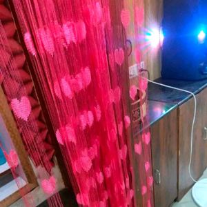 Pink Heart Curtains