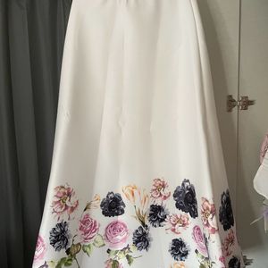 Flower Print Skirt