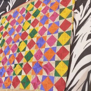 PEmbroidered Chiffon Phulkari Bagh Dupatta, Siz