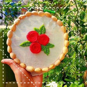 Beautiful Rose Embroidery hoop