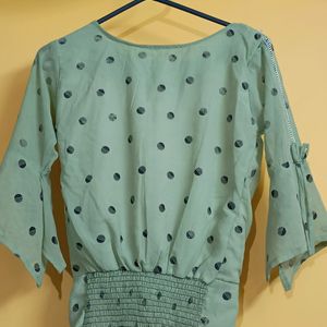 Women Printed Top With 3/4 Sleeves