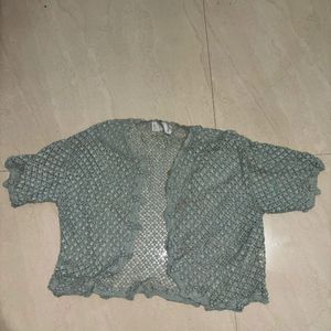 Pinterest Sea Green Crochet Shrug