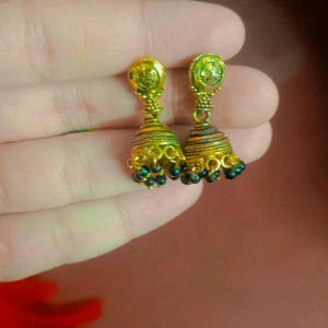 Stylish SGoldpolished oxadized Earrings,For Women