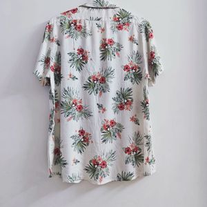 Loose Sleeves Floral Shirt