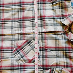 Moda Rapido White Checked Chequered Shirt