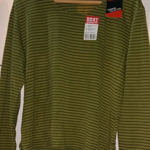 Full Selevs Green Lining Formal Shirt Tpye Top