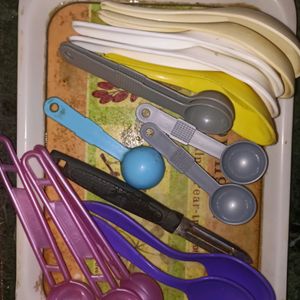 Soup Spoons, Container Spoons And Peeler Combo