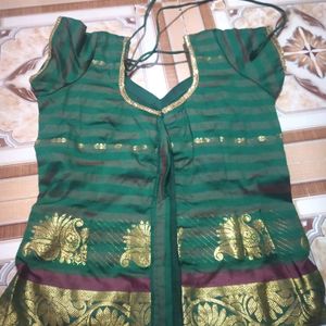 Pattu Pavadai Lehenga And Blouse