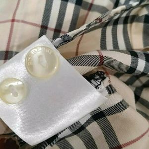 Burberry Plaid Button Down Shirt