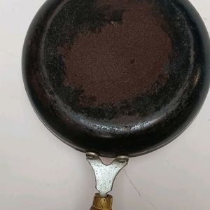 Iron fry Tawa With wood handle