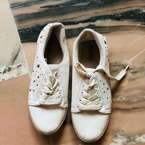 White Women Shoes (Used But Good Condition)