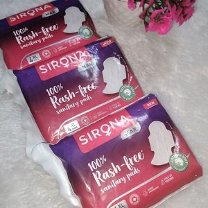 Sealed Sirona100% Rash Free sanitary Pad Pack Of 3