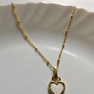 New Double Side Black White Heart korean Necklace