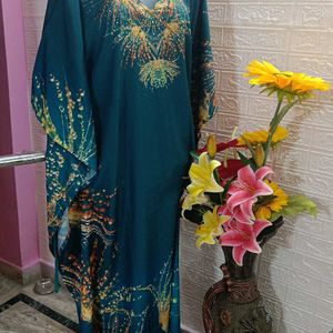 Polycrepe kaftan