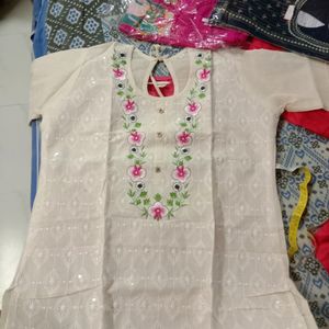 Pure Cotton Chikon Kurti