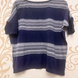 Boxy Navy Blue Top