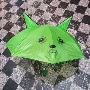 Green Umbrella For Kids