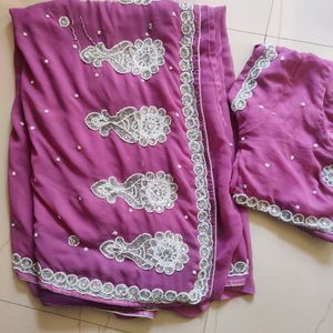 Designer Heavy Saree With Blouse