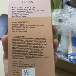 Flicka Foundation Use Very Little Gud Foundation Spf Just Selling This Because I Have One More Not Selling It On Coins So Don’t Argue I Can Give It Cash