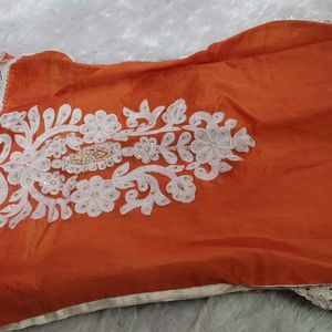 Straight Kurta With Embroidery Work