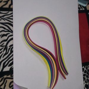 Quilling Papers With Glitter Sticker Sheet