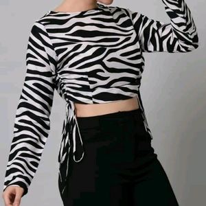 New Zebra Print Top