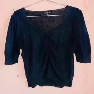 Stylish Crop Top - Dark grey