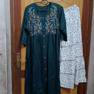 New Naira Cut Kurti With Sharaa