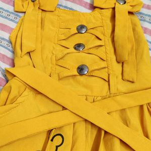 Mustard Colour Jumpsuit