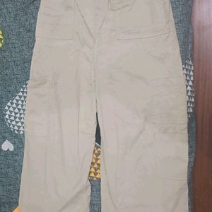 Beige Cargo Pant