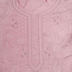 chikankari work kurta set