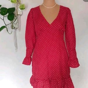 Limited Deal ✨️✨️Pinteresty Red Polka Dot Dress