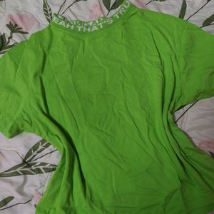 bewakoof, green tee