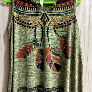 Beautiful Green Desgin Top