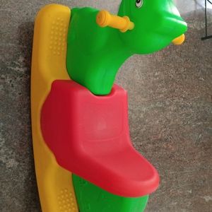 Multi Color Plastic Horse Ride-on Toy