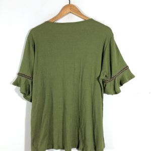 Olive Green A-Line Top(Women’s)