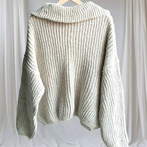 Barbell Cable Knit Sweater