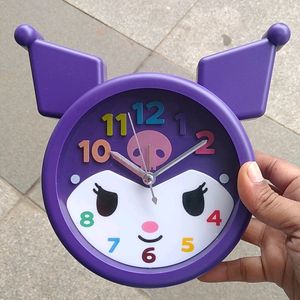 Cute Kuromi Table Clock - 1 Piece - Purple